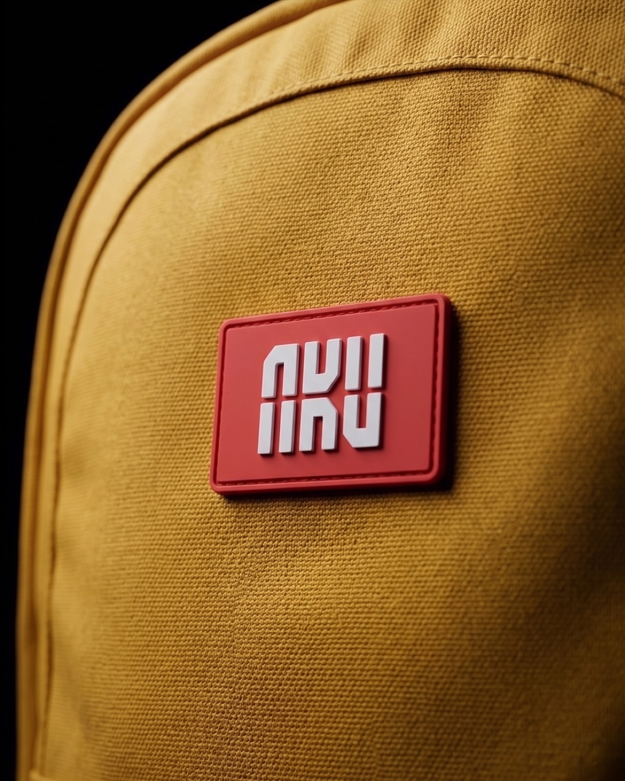 Aku_Yellow_2 backpack &mdash; logo detail